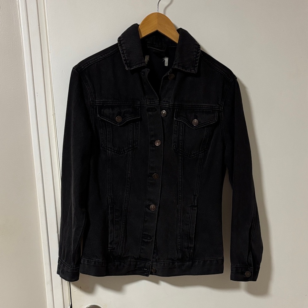 Classic Black Denim Jacket